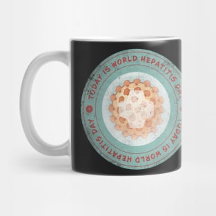 Today is World Hepatitis Day Badge Mug